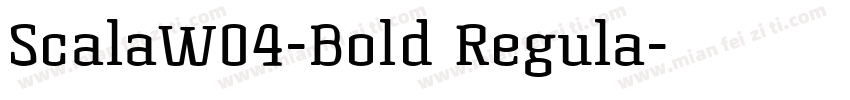 ScalaW04-Bold Regula字体转换